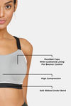 Zelocity High Impact Quick Dry Sports Bra- Wild Dove — thumbnail 8